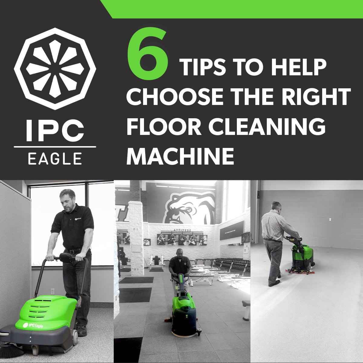 IPCEagle's tweet photo. Choosing the right floor cleaning machine can seem like a lot of work, but it doesn’t have to be!
👉 Here are 6 tips to help you choose the right floor cleaning machine.

Discover more in our latest blog post.
Link in bio!

#ipceagle #ipcworldwide #professionalcleaning #blog https://t.co/giNozoYMLL