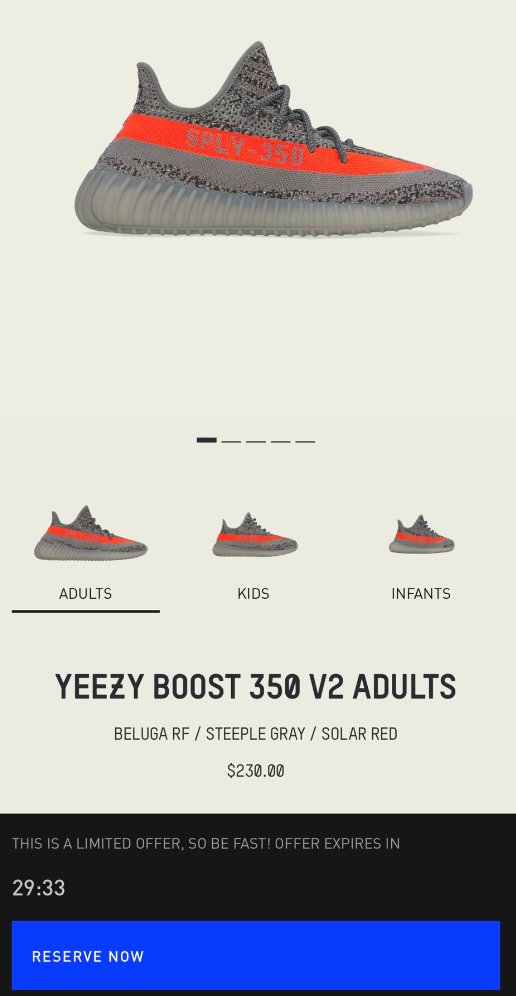 BOOSTLINKS's tweet photo. Check Confirmed app for access
adidas Yeezy Boost 350 V2 'Beluga Reflective' https://t.co/yQXTSNyYNB