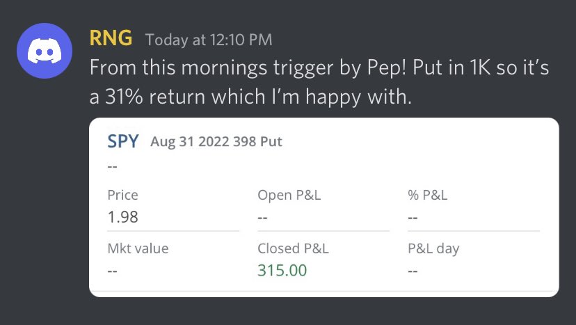 $SPY puts paid today