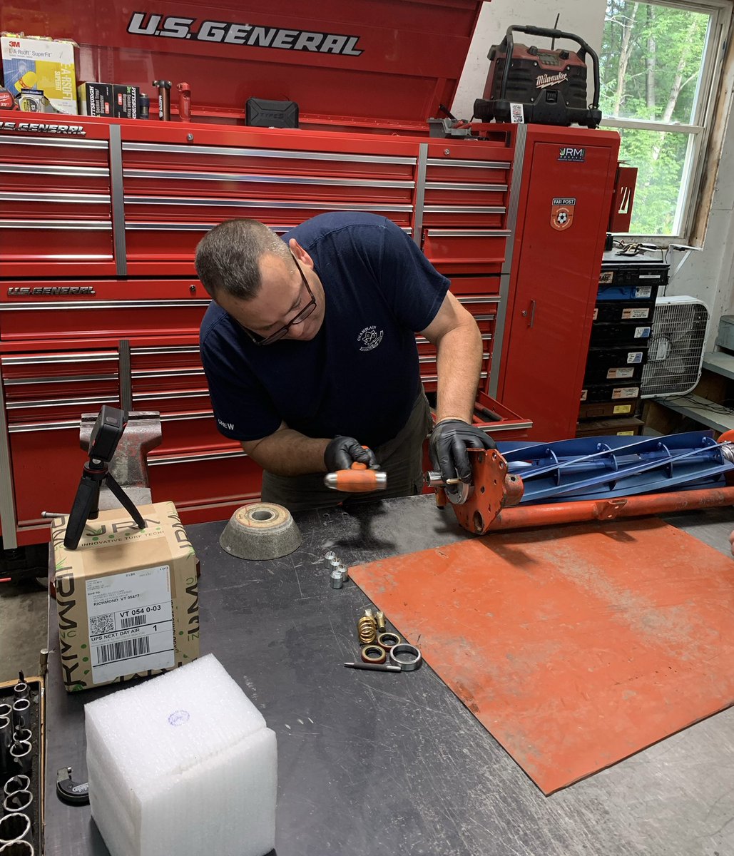 JRMTurfProducts's tweet photo. It’s been a painstaking process…but a lot of hard work &amp; great support with feedback from our highly-valued customers, JRM engineers and salesman, we are perfecting the JRM line of INFINITY®️reels. #QualityMatters #DAY1 #VTtrip #JRMreels https://t.co/ghLqx7pdLa