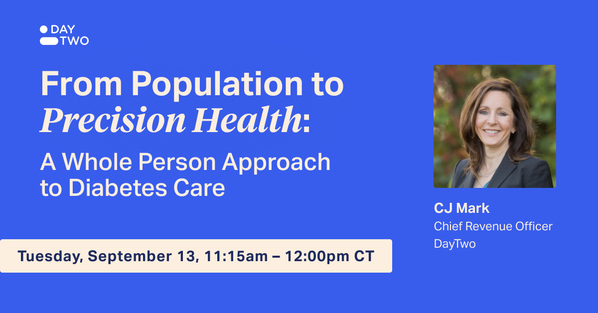 Join us at #AHIPDigital in Nashville! We’re at booth 810. DayTwo CRO CJ Mark will be presenting “From Population to Precision Health: A Whole Person Approach to #Diabetes Care” on 9/13 at 11:15am CT. tinyurl.com/mr3thm54
#AI #microbiome #precisionhealth