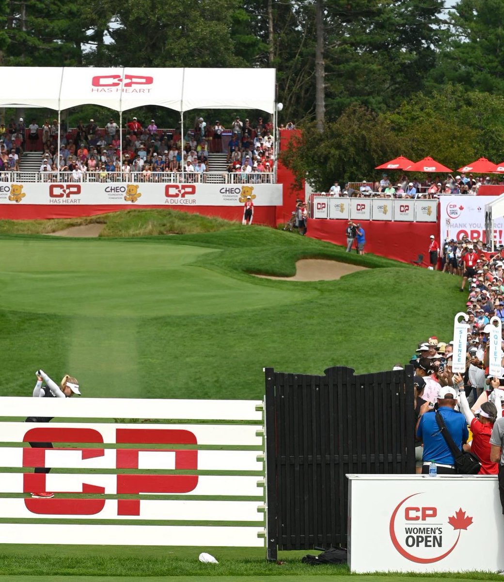 Great to be back in Ottawa this past week for the @cpwomensopen 🇨🇦! 
Thank you to my partner @CanadianPacific for an AMAZING event and for raising a total of 3 MILLION dollars for <a href="/CHEO/">CHEO Ottawa</a> and The Perth and Smiths Falls District Hospital. #CPHasHeart ❤️❤️❤️ 

#BrookeBrigade
