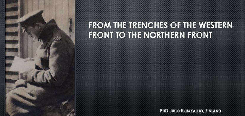Topic of mine at the XLVII Congress of ICHM, Poland, was ”From the Trenches of the Western Front to the Northern Front” #militaryhistory #WWI #history