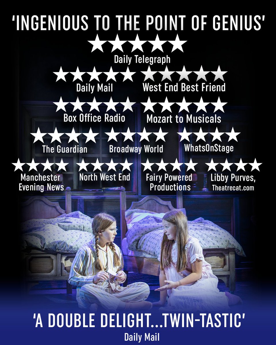 A constellation of reviews ⭐⭐⭐⭐⭐ 

#manchester #thelowry #newmusical #salford