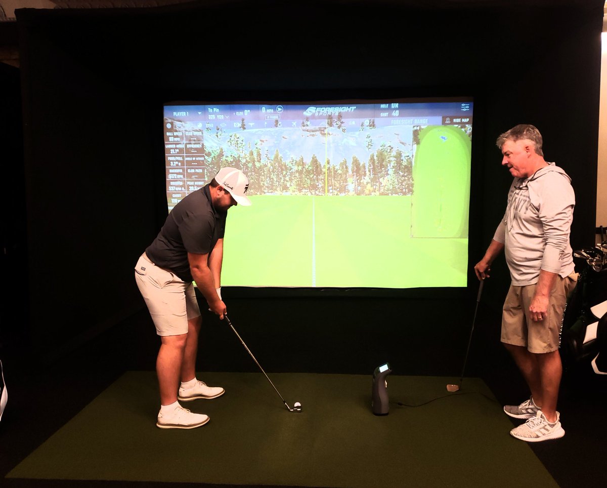 golfsub70's tweet photo. Fresh off his victory the @BobcatNDOpen @mikeymattiace working on his TAIII irons with Kevin at The Seventy!  Congrats on the win Pro!  @Sub70 https://t.co/x8Prl80ukM