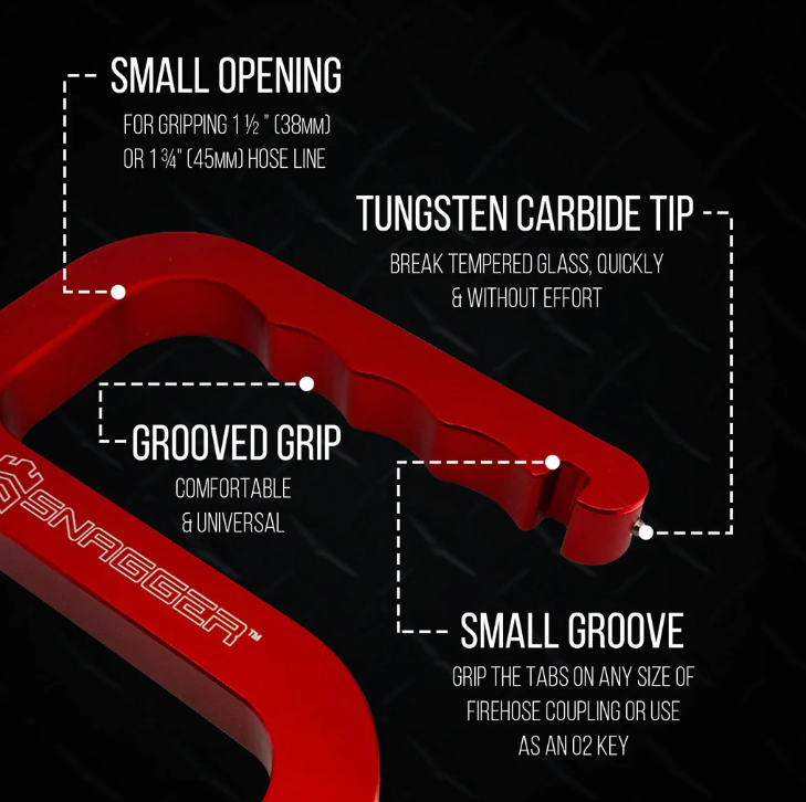 AJStoneCompany's tweet photo. #FeatureFridayProduct
The @MotisFireRescue Snagger Tool is a strong multipurpose tool designed to be carried in your bunker gear pocket to reduce the number of tools you need to carry.
The Snagger tool helps you handle a charged hose, break tempered glass and much more! https://t.co/ltXcZnxPJ9