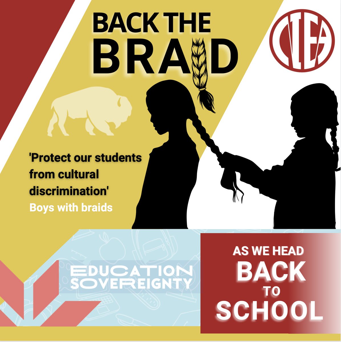 WereNIEA's tweet photo. Join #NIEA in Protecting Native Students from Cultural Discrimination.  Native Education for All.  Learn more here: https://t.co/X4c1VAGQgP

#BacktheBraid #BoysWithBraids #BacktoSchool #Rights2Regalia #NativeIdentity https://t.co/Qke7lSau9k