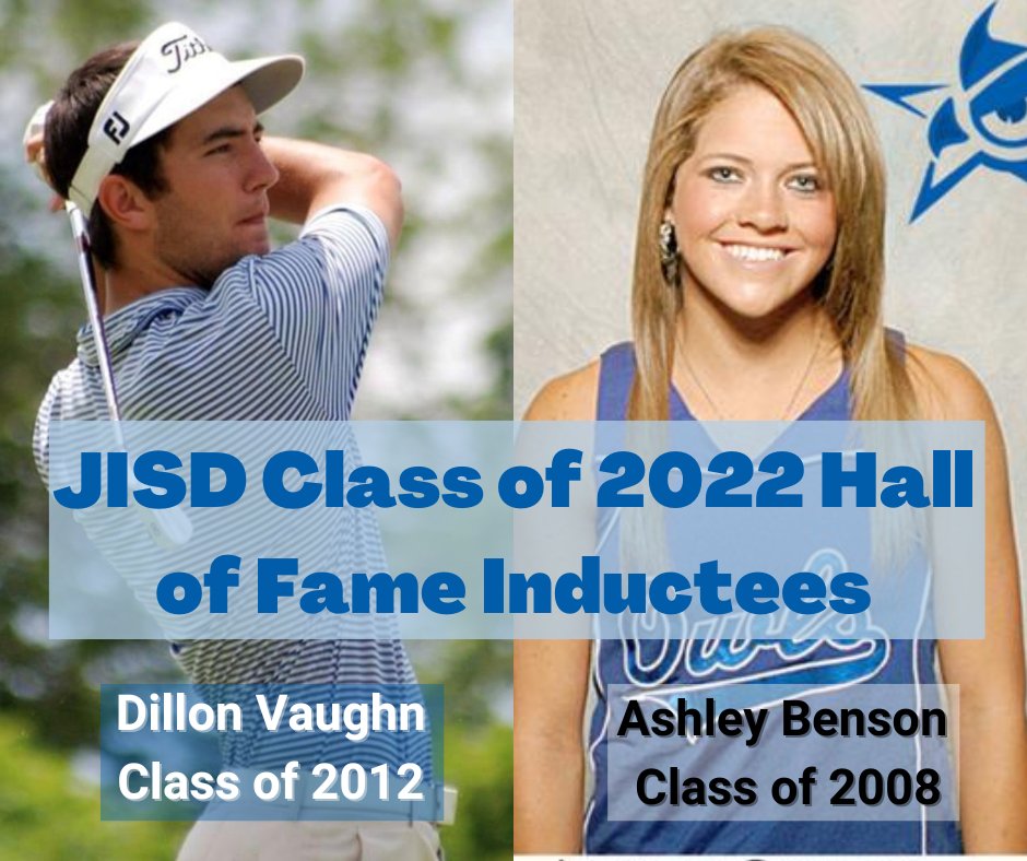 JoshuaISD's tweet photo. 🥁DRUMROLL PLEASE🥁
The 2022 Hall of Fame Class is official! Congrats to Ashley Benson &amp; Dillon Vaughn! Inductees will be honored into the JISD Athletic Hall of Fame Friday, Sept. 2 before the Owls' Homecoming game🆚O.D. Wyatt!
FULL STORY⬇️
https://t.co/9qqHoKxgsP
#TakeFlightJISD https://t.co/tQ8bKRWEad
