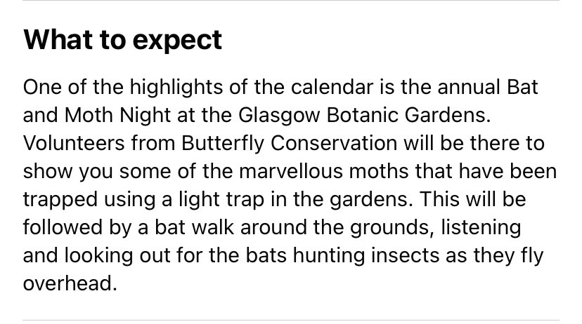 Come join us this Friday evening (2nd September) for our annual moth & bat night in Glasgow Botanic Gardens! 🌳🦋💡🦇🌳 Everyone welcome! We should also have some lovely moths caught the previous evening🤞🏼butterfly-conservation.org/events/bat-and…