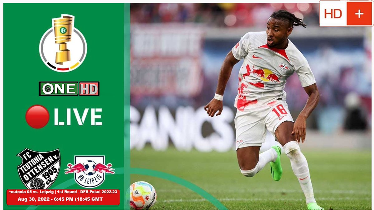 onehdtelevision's tweet photo. Teutonia 05 vs. Leipzig | 1st Round - DFB-Pokal 2022-23 (Aug 30, 2022 @ (18:45 GMT) https://t.co/rnPqQGBr4l