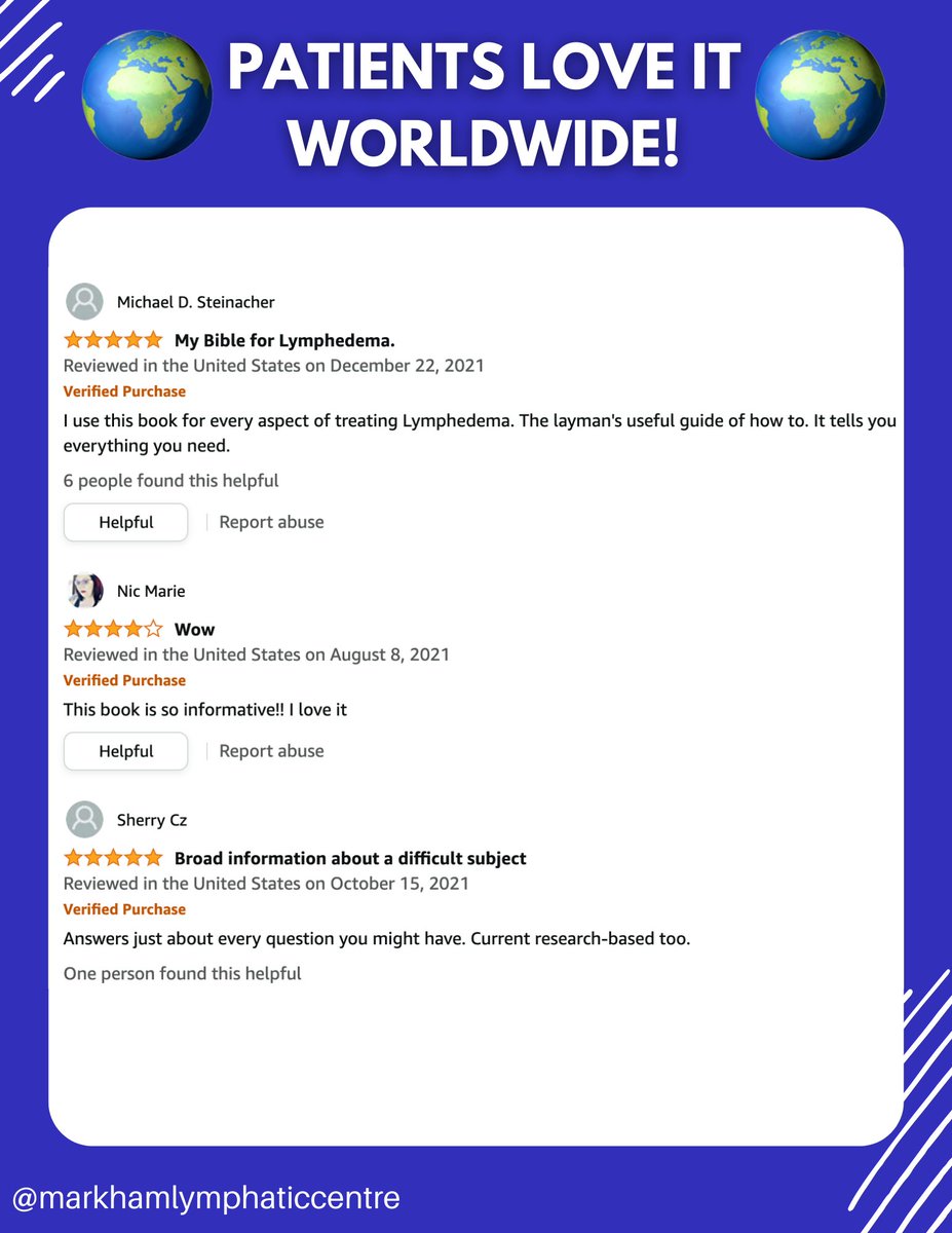 MarkhamLymphCtr's tweet photo. But don't just listen to us, check out the raving reviews of verified buyers over the years. This is information that will last you. #lymphedema https://t.co/6pq6Kdq51s