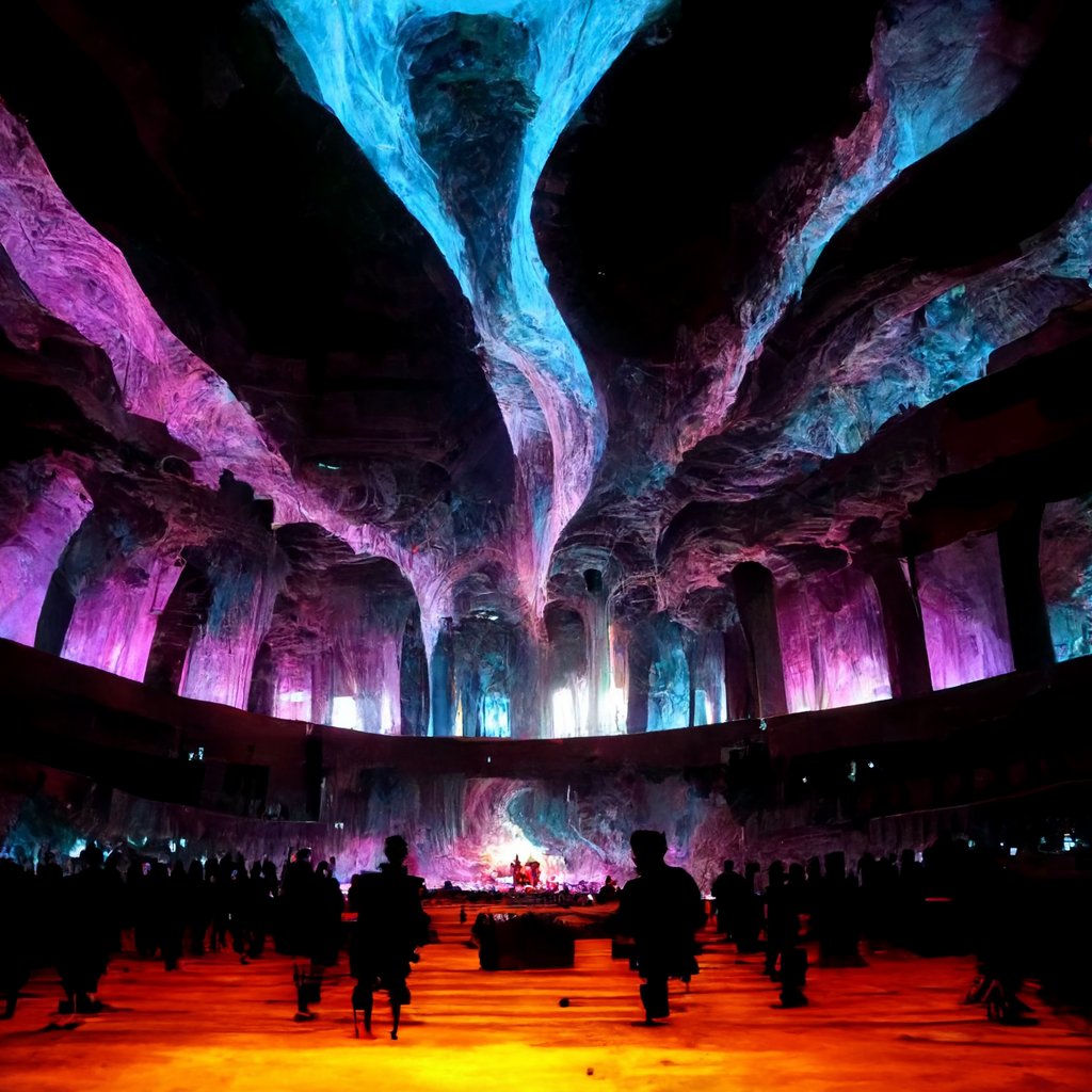 ProObjects's tweet photo. Reimagining concert design with @midjourney #vjing #projectionmapping #stagedesign #midjourney https://t.co/F2SgN0Mf1R