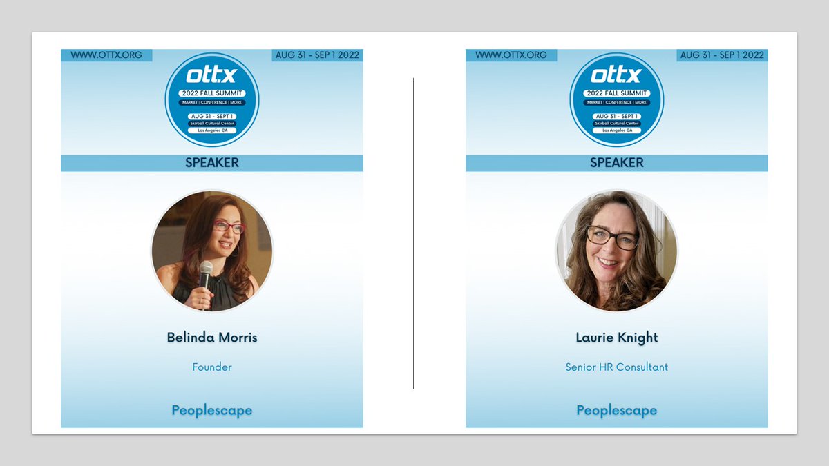 PeoplescapeHC's tweet photo. Discover Insights from Today’s Industry Leaders at OTT.X  Fall Summit

https://t.co/t8RirVFVhW

30% discount code: FS22LK30 
#streaming #avod #ottplatforms #smallbusiness #hr #culture #people https://t.co/7rpRUV73Yd