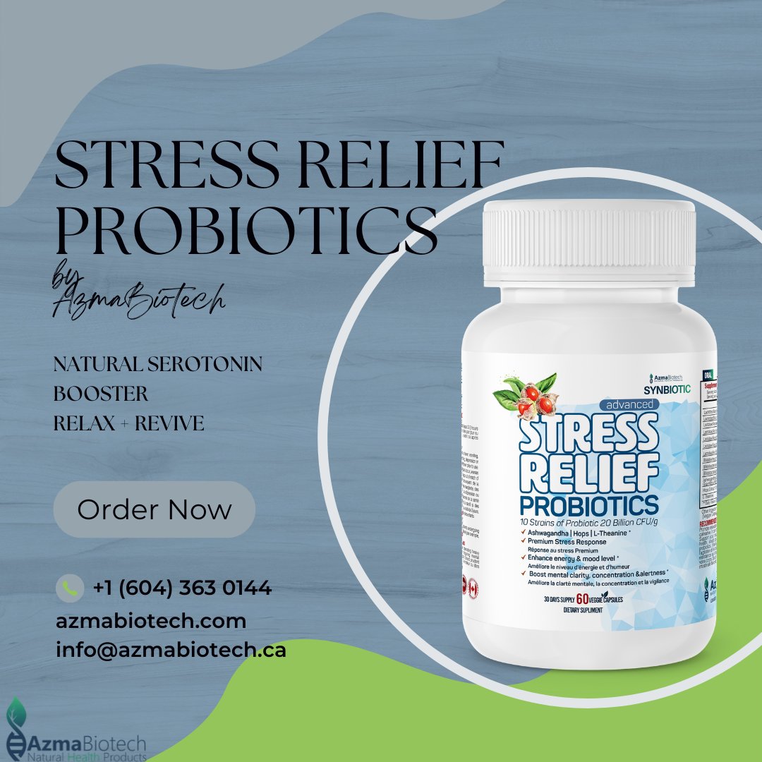 azmabiotech's tweet photo. If stress is getting you down, almost to the point that it becomes debilitating, it could be caused by a lack of nutrition in your diet. Try out natural remedy for stress to boost serotonin and relax the mind and body! https://t.co/Nfch2LvhVv https://t.co/y4DqFSSCZ5