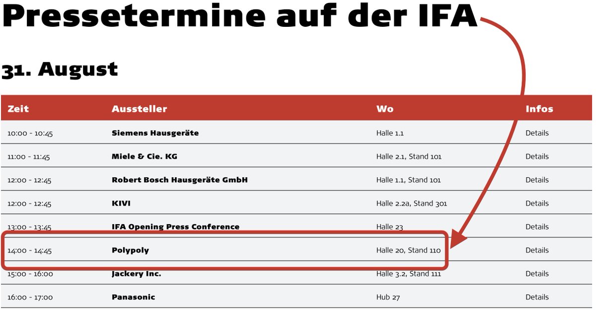 polypoly's tweet image. #polypoly goes @ifaberlin – und im Zuge dessen findet morgen sogar ein Media Briefing im Rahmen der sogenannten Media Days statt. 

Ganz genau, wir sind Teil der IFA-Pressetage… 
(folge einem weiteren umwerfenden Thread)
