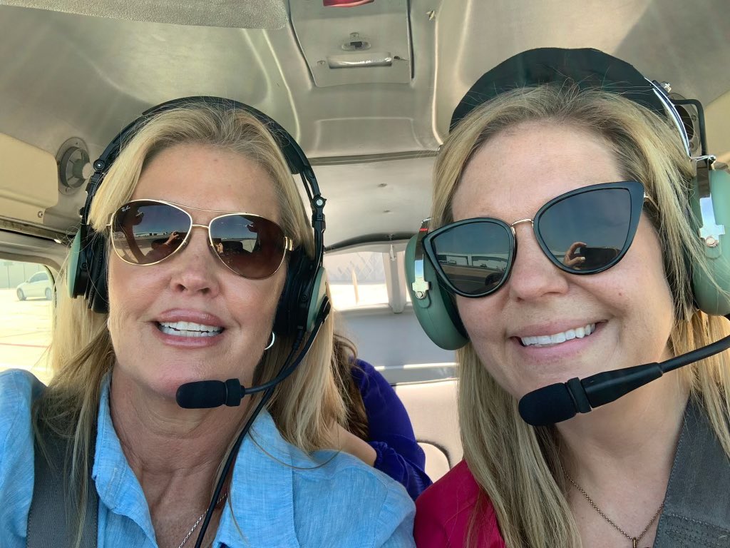 Tonight my #sister Captain Shari Ritchkin 👩‍✈️ and I will share our amazing story with the nation on @NBCNightlyNews at 6:30p east coast! 📺 We found each other 2 years ago, and have been thriving since. @united @SpiritAirlines @weareunited #UnitedAirlines #99s #NBCNightlyNews
