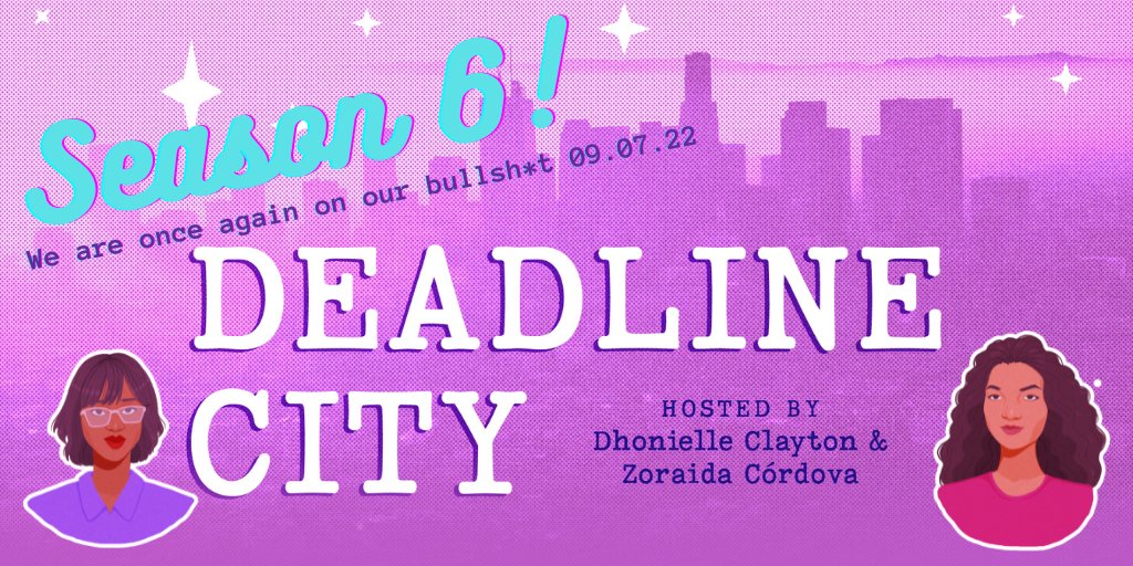 deadline_city's tweet photo. It's official! Deadline City is coming back for season 6! Get ready on 09.07.22 🔥🔥

@zlikeinzorro @brownbookworm https://t.co/9d8kCum4pc
