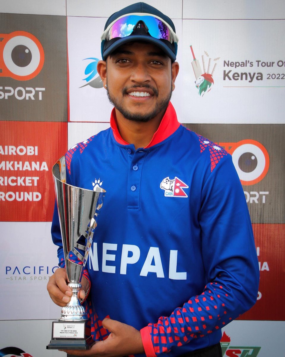 Patience and belief.🌻
A good series win against Kenya. Thank you everyone for the support and love. Jai Nepal.🇳🇵