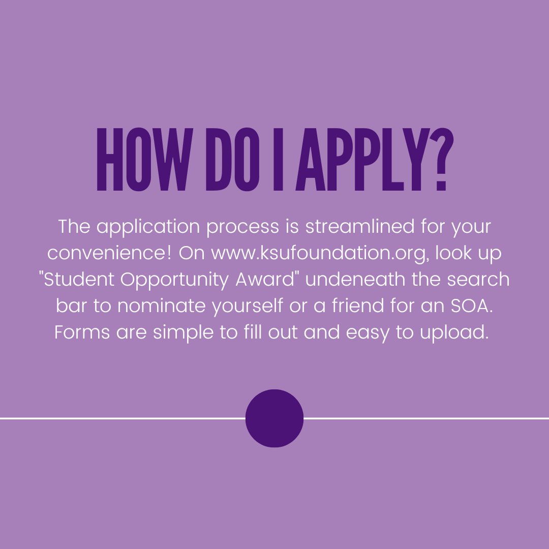 KStateStufo's tweet photo. Student Opportunity Awards are the way that Student Foundation members can give back to our K-State family; but what are SOAs? Click each box to learn what an SOA is, who qualifies, and how to nominate yourself or a friend! #studentshelpingstudents https://t.co/SsxTtMtUmP