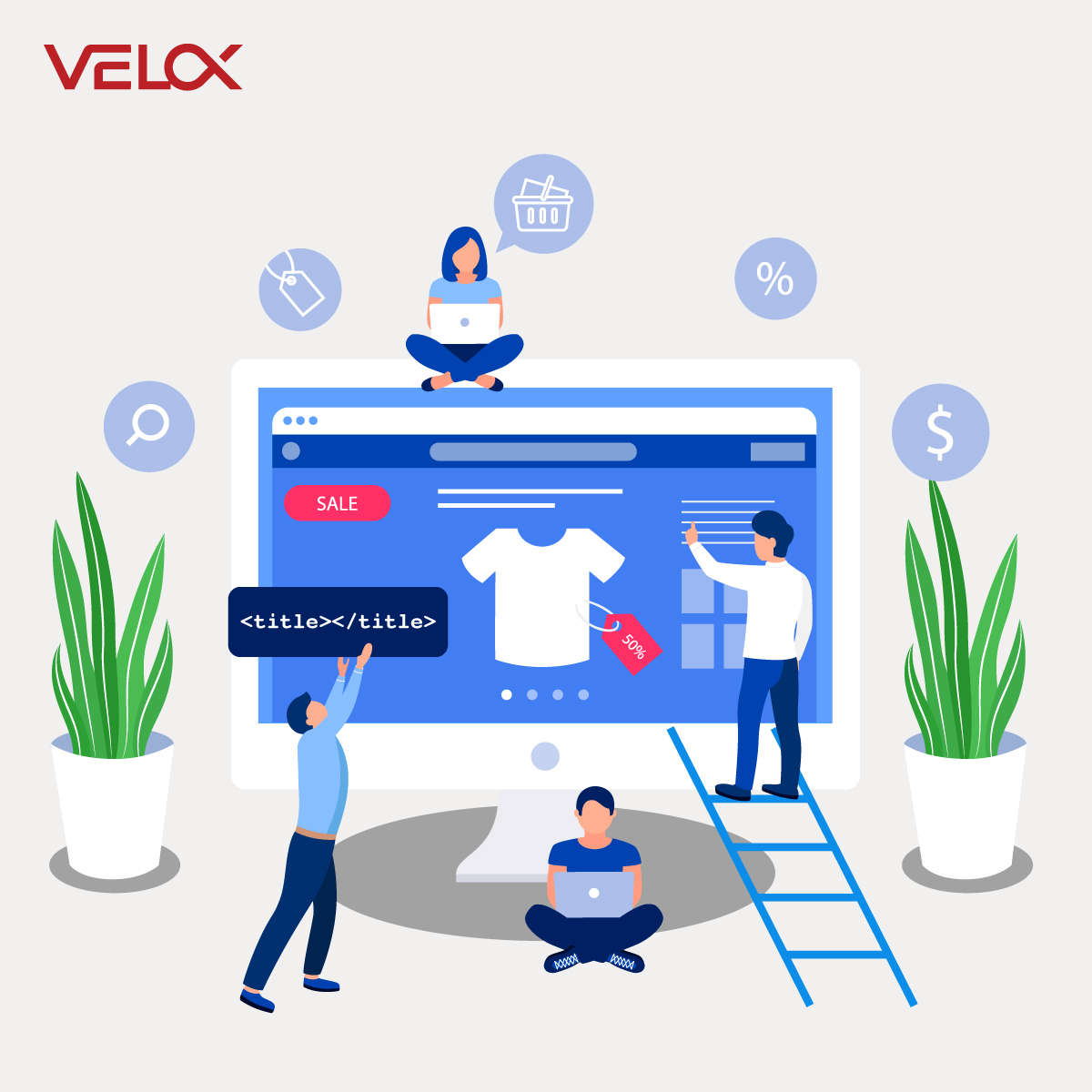 veloxmedia's tweet photo. A crucial tip to making your e-commerce website stand out is making sure you use title tags. There are a number of reasons why title tags are important, such as to boost SEO.

Let VELOX help you optimize title tags and increase your ROI today.

#VELOX #google #titletags https://t.co/mSpmCAx2XC