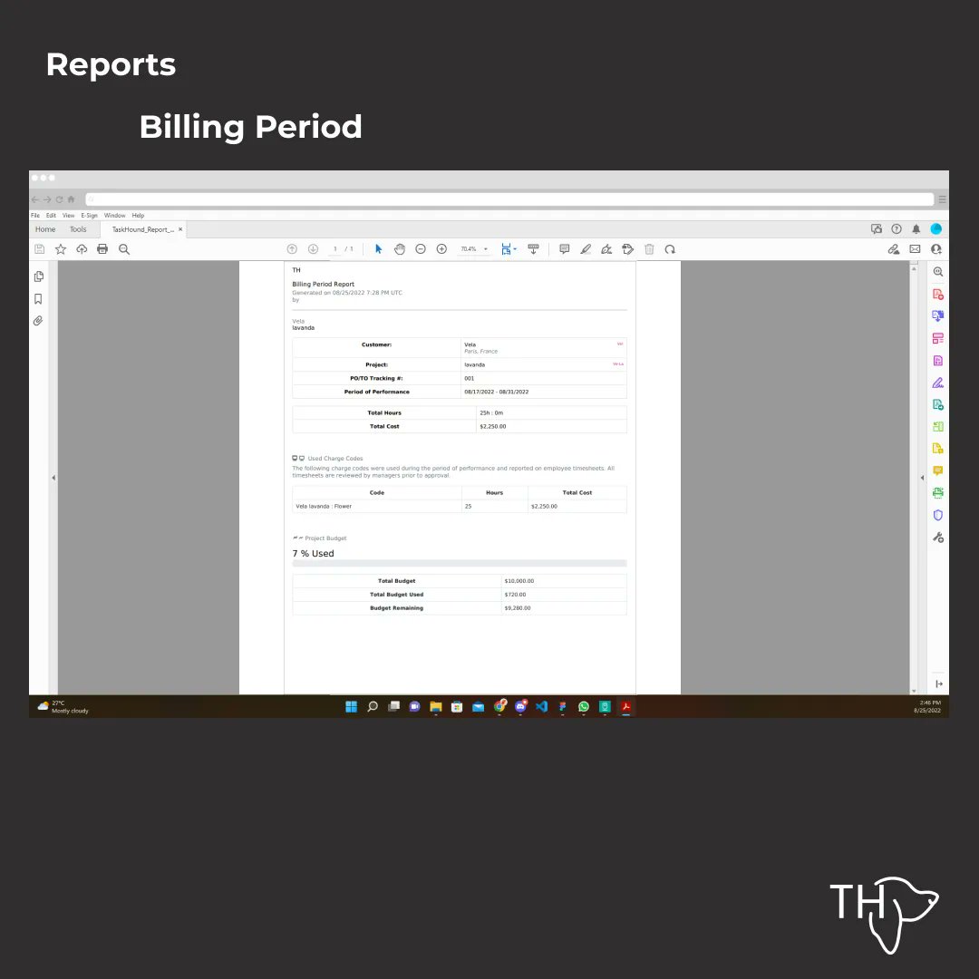 ItsTaskHound's tweet image. The same simple way of making your reports you can make your billing period reports, download on PDF,  or print them  directly  !!!

#TimeIsSimple #TaskHound #startup #maker #freelancer #openstartup #tech #productivity #business #worklife