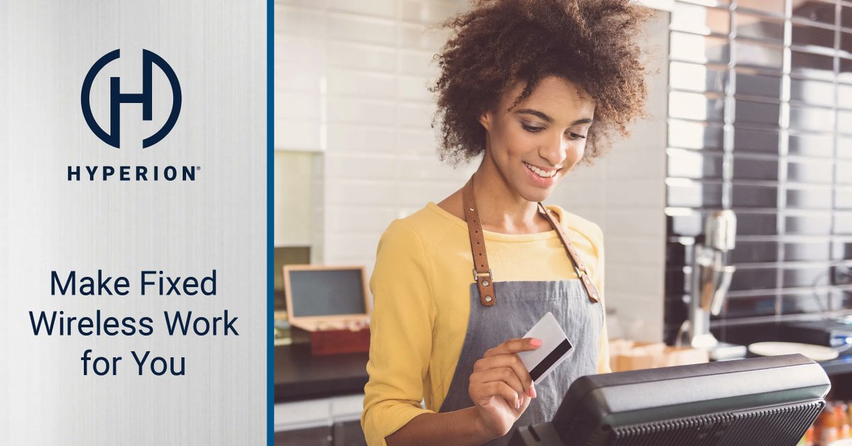 Fixed Wireless Internet delivers internet over a cellular network that can replace or provide backup to business or personal wireline connections. 

Contact us to learn more. hyperionpartners.net/contact-us/  

#Hyperion #HyperionSolutions #FixedWireless #Wireless #Internet