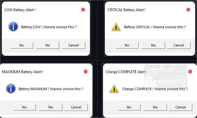 majorgeeks's tweet image. New! Battery-Zira uses pop-up windows to display #laptop battery info and is run via a #batchscript.
majorgeeks.com/files/details/… #laptop