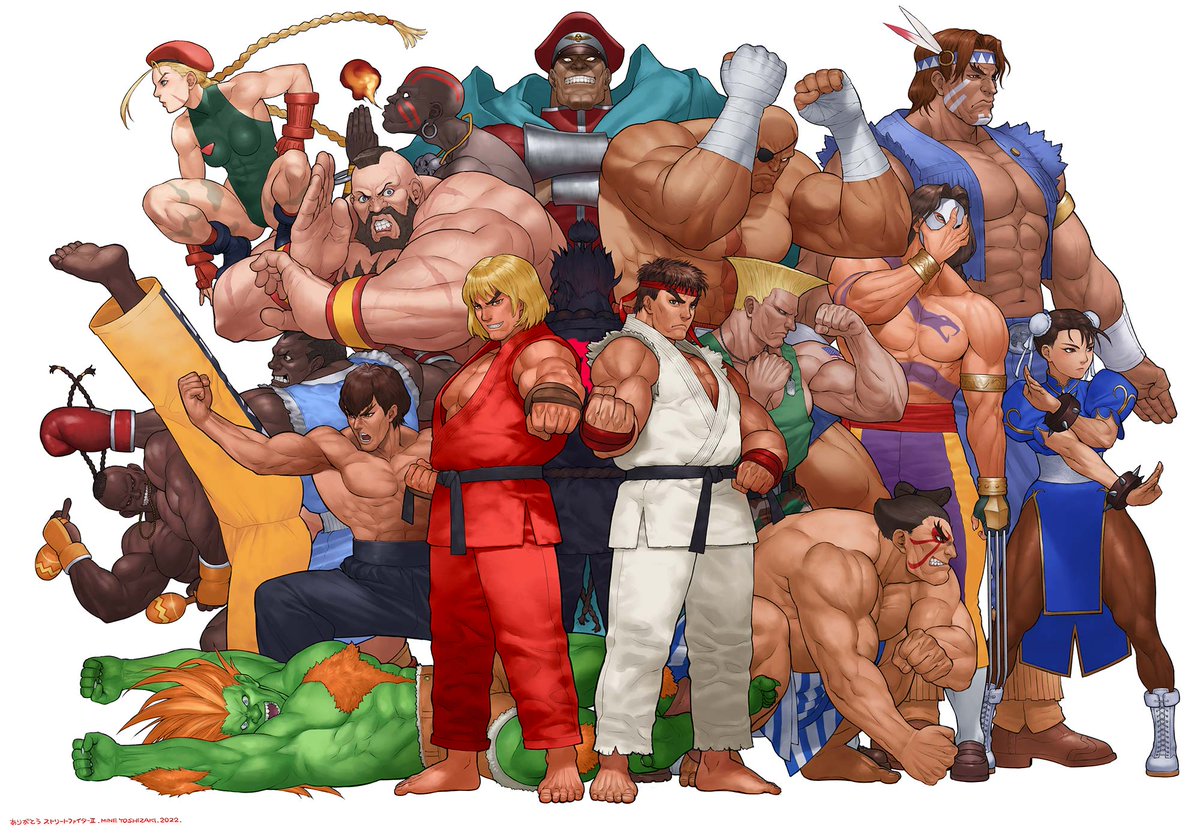 StreetFighter's tweet photo. Today is Street Fighter's 35th anniversary! #SF35th

We've prepared a commemorative website full of illustrations, a message from the team, and a comment section where you can share your thoughts about the series. 

🎉 Website - https://t.co/bdY4Iz4FQs https://t.co/0rIGyjRl3M