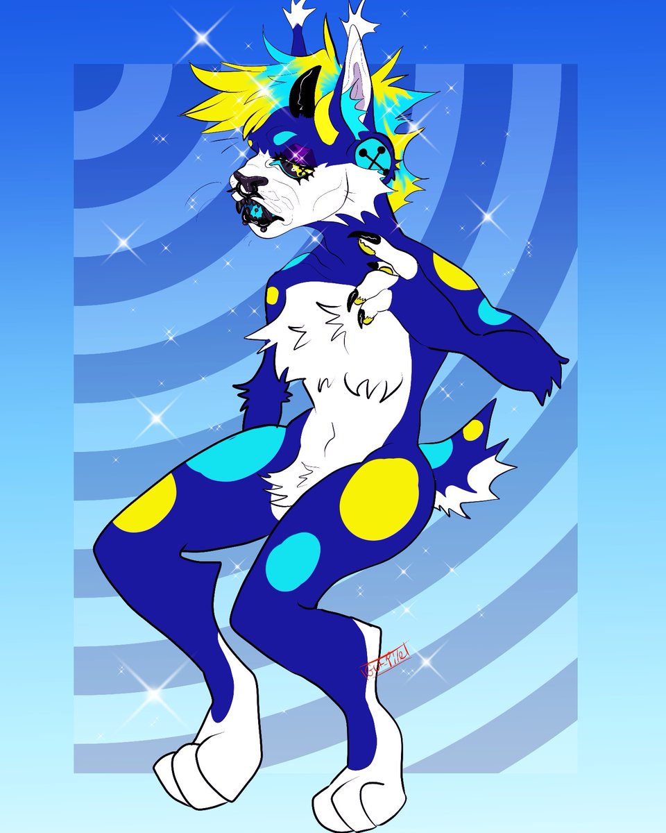 PileGut's tweet photo. Commission for cat_scratch_creations on Instagram #furryfandom #neoncore #trippy #furryart #sparkles #digitalartist #digitalart #art #fursona #furryartist #commissionart #commission #lynx #fullbody #commissionsopen https://t.co/feS7FQL2T7