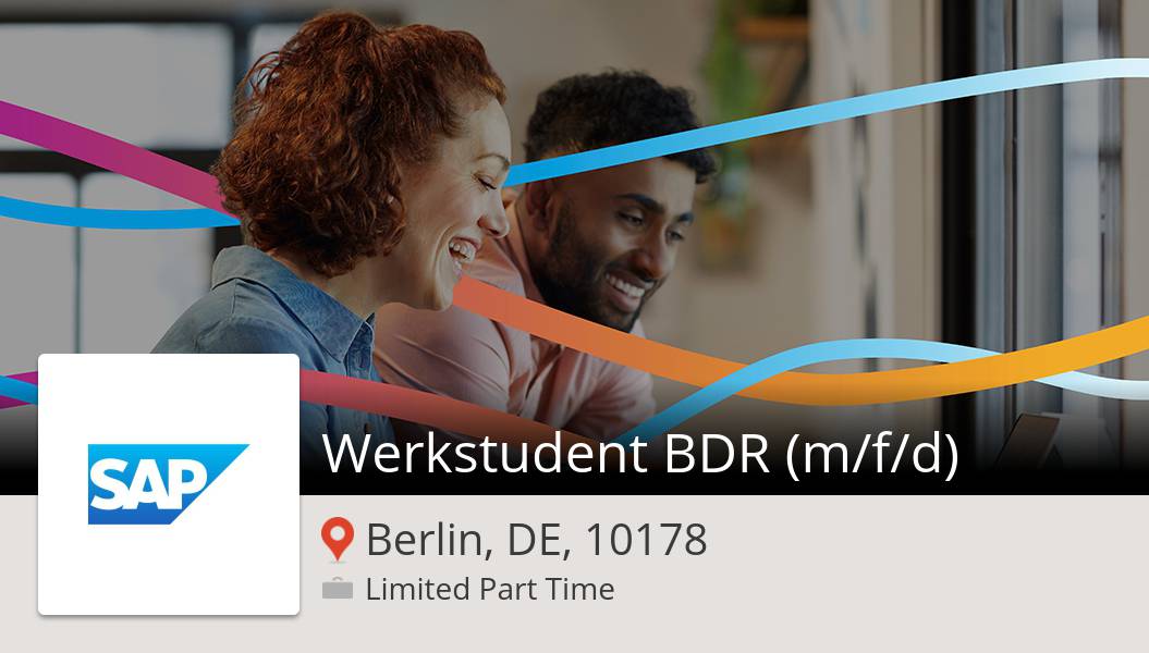 marques795's tweet photo. New #job opening at #SAP in #BerlinDE10178! Werkstudent BDR (m/f/d) https://t.co/4JO7pcfByE #JobsAtSAP https://t.co/qovAgCfuGA