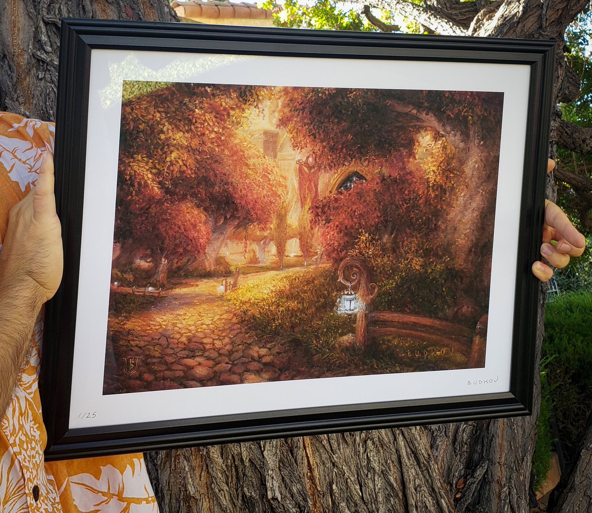 NekritNocturne's tweet photo. The print #1 is going to a new place!
I was asked to frame it and now it looks even more gorgeous!
DM me if you are interested in having your own limited copy of "Autumn Leaves, Entrance to Silvermoon".

#silvermoon #bloodelves #fantasyart #fantasyprint #WorldOfWarcraft #elves https://t.co/pSVALoRixG