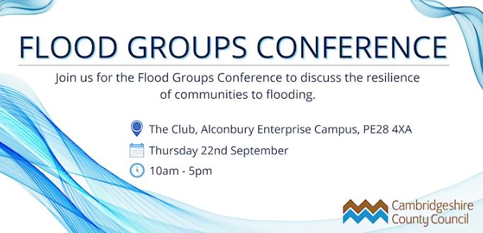 Cambs Flood Groups Conference, Sept 22: Alconbury UK ow.ly/5s9C50KtMtH @UNDRR_ECA @PreventionWeb @CIMAFoundation @RutErdelyi @eu_echo @EPCollege @editorialcrj @danlawson4 @TheEPS1 @icpem @ECFAS_project @OPERANDUM_EU @DAREnet_EU @UNDRR