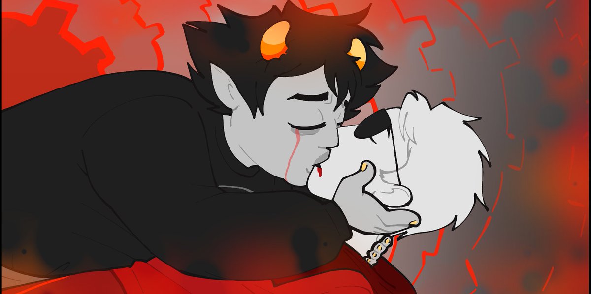 buzzingRoyalty's tweet photo. davekat week day 2 SADSTUCK 😢😢😢

rly corny cliche scenario in which  theres dead daves to clean up but karkat doesnt check his fucking texts to know what the hell is going on

#homestuck #davekatweek #davekatweek2022 https://t.co/EqYLu4J4kH