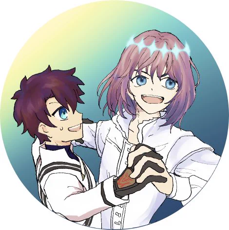 そういえばイベの缶バッジペーパーラリー用に描いたオぐちょっと気に入ってるので上げさせて 