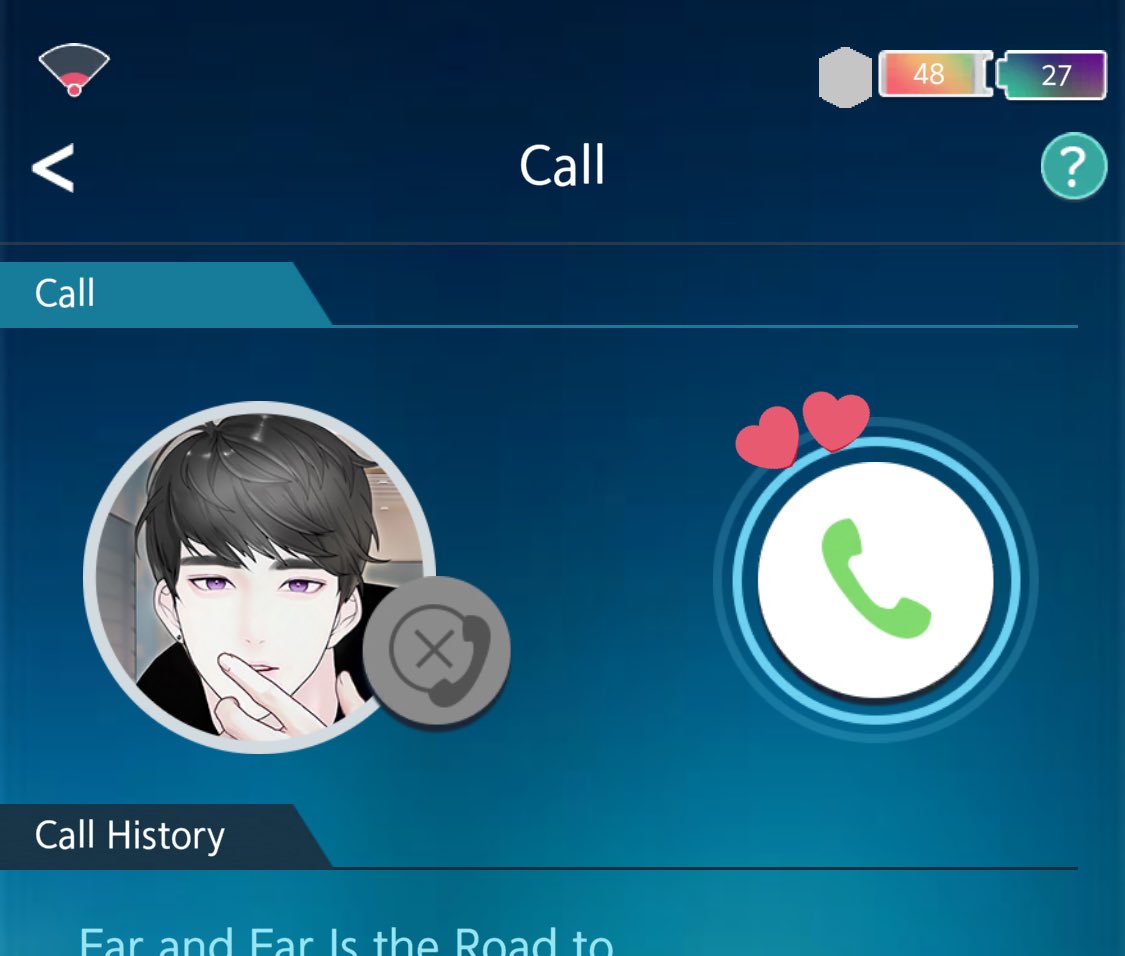 the_ssum's tweet photo. How to get Teo's pink hair icon? 
Tap the button to call and then cancel and do it 10 times in a row ^^
-
Sad thing: if you have the subscription you can't do it 🤡
~
#thessum #thessumspoilers https://t.co/AyANF3yubT