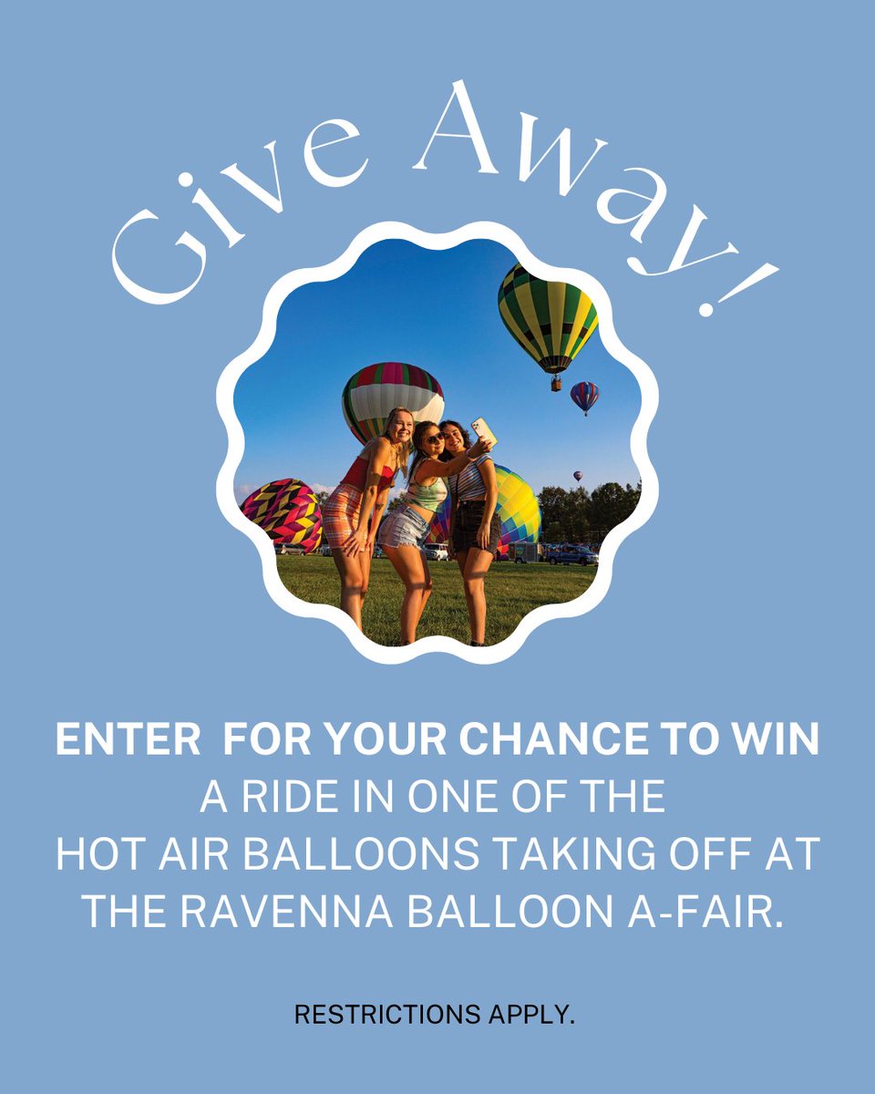 Let's start September off with a ...
Hot Air Balloon Ride! 

Learn more...&gt; bit.ly/3wI3sFA