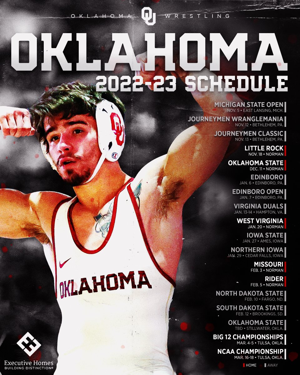 🚨 Mark your calendars and grab your popcorn because the OU Wrestling schedule finally dropped! 🍿 📰 | bit.ly/OUWRSchedule 🎟 | bit.ly/OUWRTickets