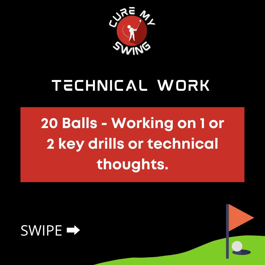 CureMySwing's tweet photo. 🚨 DRIVING RANGE PLAN 🚨
Stop hacking away at golf balls without purpose at the driving range. Use this simple driving range practice plan to make the most out of your next range session! #golf #golflife #golfer https://t.co/qqh0kk6uNz