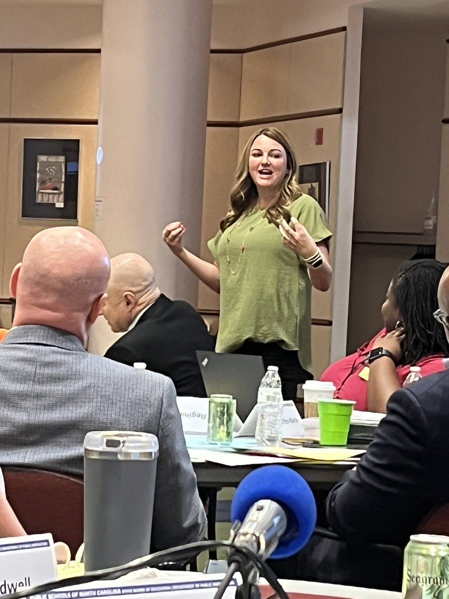 twinologist's tweet photo. Listening to @howIteachHS invite us all to journey together to make NC the BEST place for kids to learn! #ncstoried @NCstoriED #nctoypoy https://t.co/dSpDkCwhts