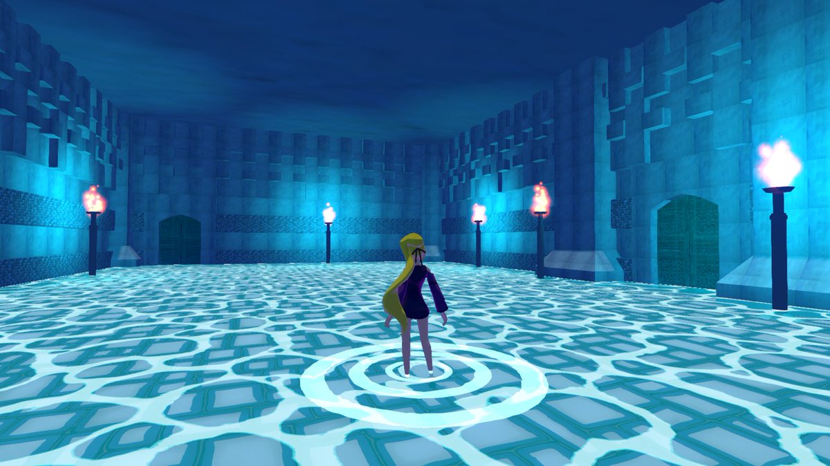 Miriel_Saga's tweet photo. Splish! Splash! You can only swim if you dip your toes under water.

We wanted the water temple to feel a bit more like a pool. We hope the new visuals bring in that feel :)
You still don't have our game? Buy at https://t.co/CUN7tkJw8R
#gamedev #indiedev #JRPG #indiegame #unity3d https://t.co/X13kXgPTyj