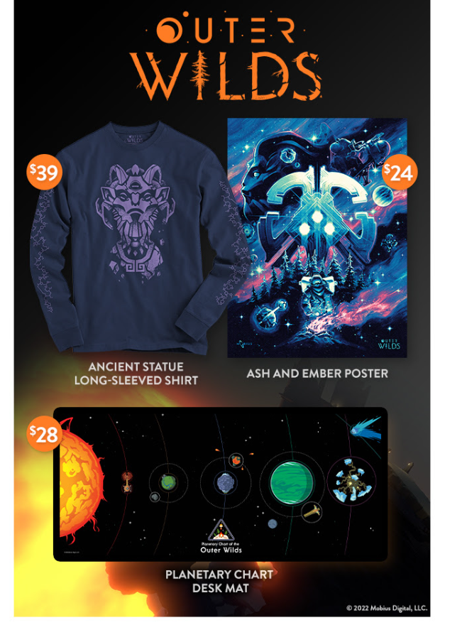 Outer Wilds - Planetary Chart Desk Mat - Fangamer