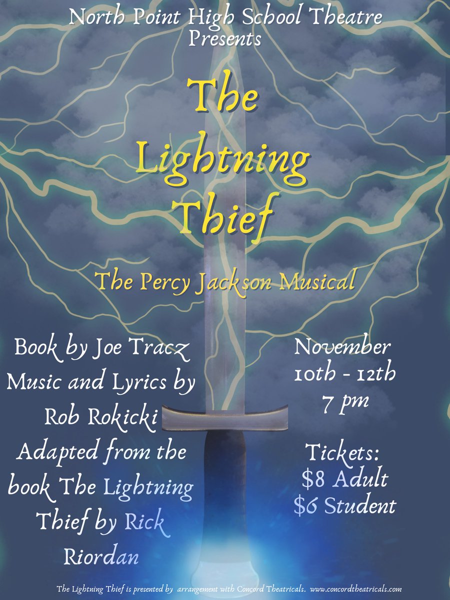 NPGrizzlyDrama's tweet photo. Thrilled to announce our fall musical!⚡️⚡️⚡️

Can’t wait to bring this amazing story to the stage! https://t.co/VPDZ2CmUYQ