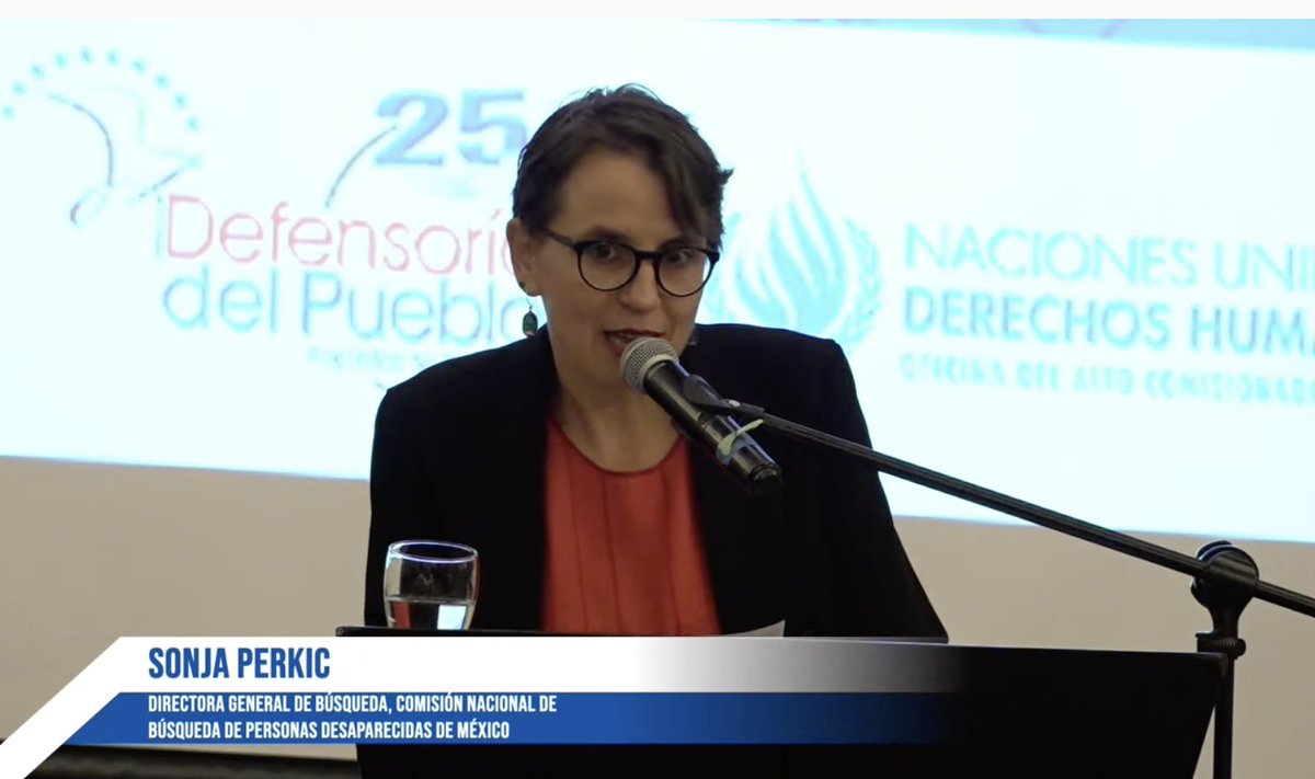 FJEDD's tweet photo. "(Las personas migrantes) por tratarse personas especialmente vulnerables, las autoridades son obligadas de abrir de manera inmediata un expediente de investigación": Sonja Perkic, directora General de Acciones de Búsqueda de @Busqueda_MX https://t.co/humahXEGAf