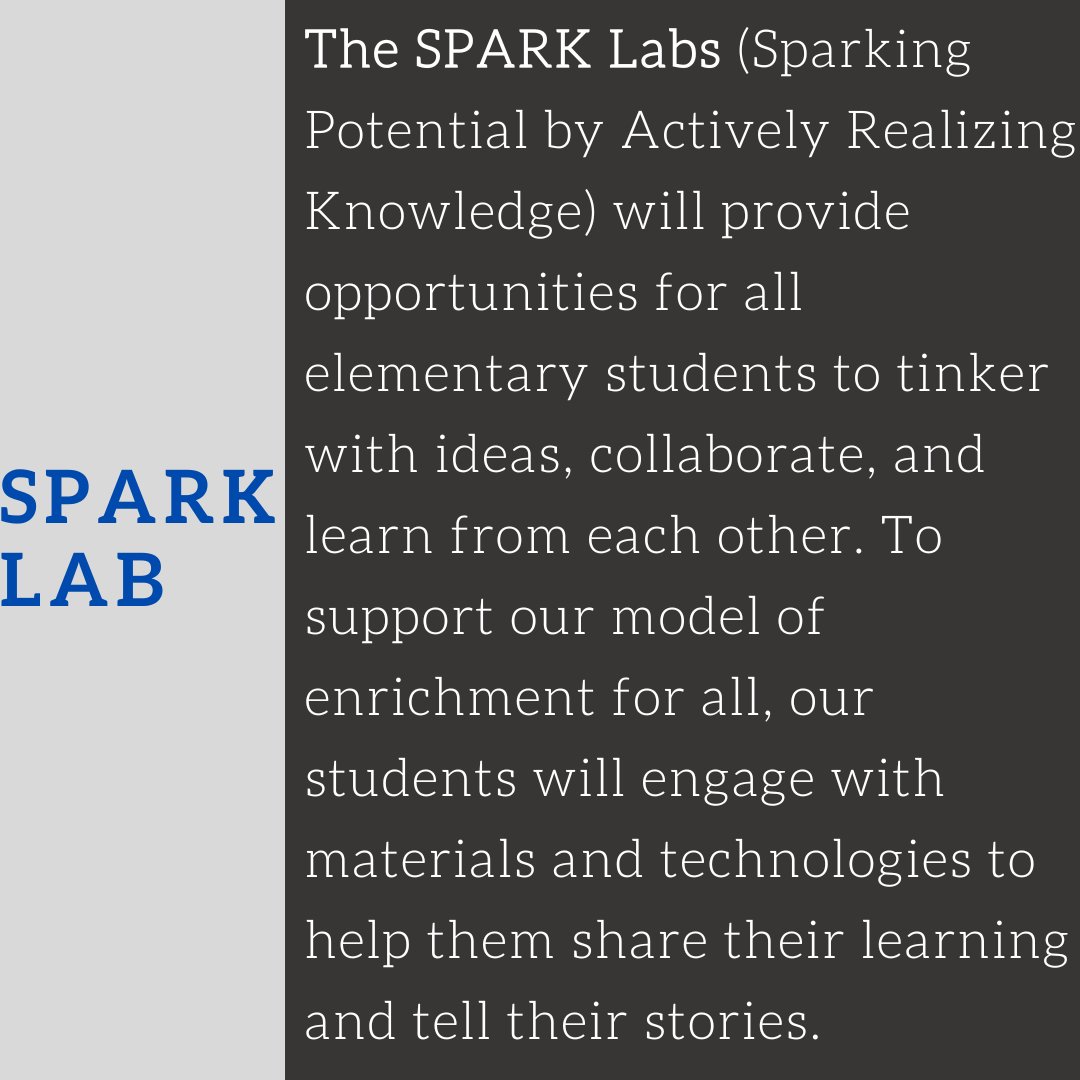 FCSDSPARKLab's tweet photo. We are excited to launch the #SPARKLab that will provide opportunities for Fairport's elementary school students to explore new opportunities in building and design, coding, and storytelling. Our mission is to open doors for our kids! @FCSDTweets https://t.co/PYddP85R5F