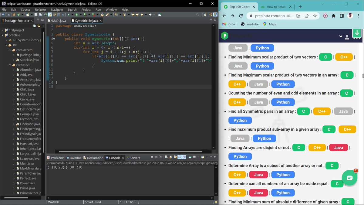 rushike90063163's tweet photo. Day 2 of #100DaysOfCode
-Revised Day1 concepts of OOPs
-Took a deep dive into Polymorphism and its types, Overriding, Overloading ,early and late binding , Encapsulation.
-Solved some array problems from #top100 codes by #prepinsta
😌
#DSAWithKunal https://t.co/JmvOMiSJoi