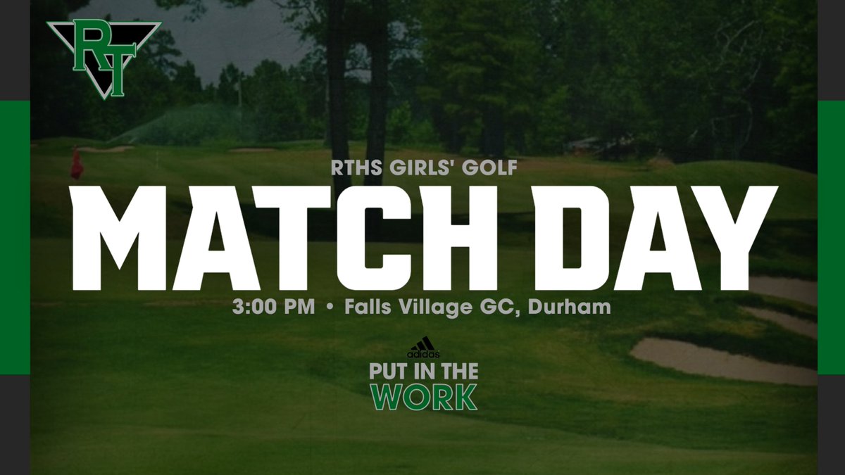 RTHSRaptors's tweet photo. GOLF: Good luck to @RTHSGolf as they open their season at home today at Falls Village in a Super Six Conference match.

#PutInTheWork #GoRaptors https://t.co/2FsNH6wfca