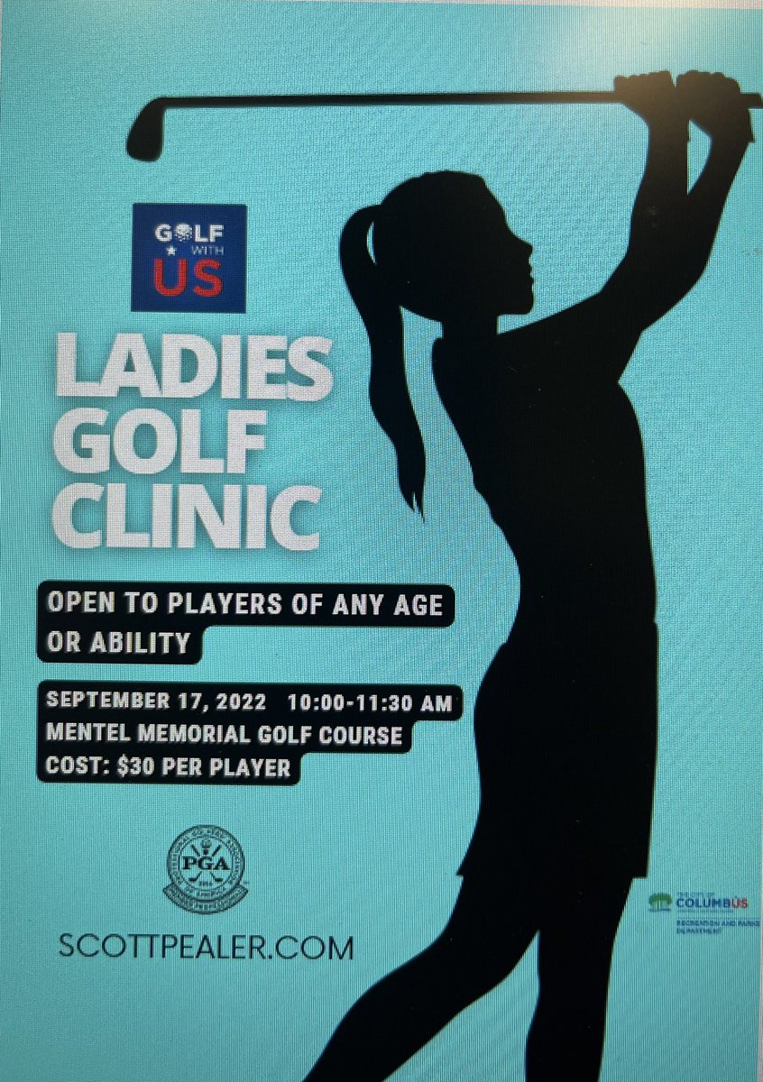 SPsmoooth7's tweet photo. 1 open spot remains in the Ladies Golf Clinic September 17. https://t.co/PPk5yDNBXJ