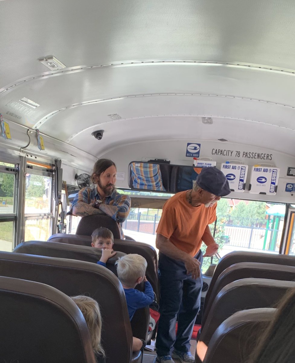 SharonBose5's tweet photo. Learning and practice about bus safety today with our bus drivers! #SCoveEl #bussafety #prek #schoolbus @MsJuliePK @CrysLaneMiller @SSDEDU https://t.co/LEtqJu9YFg