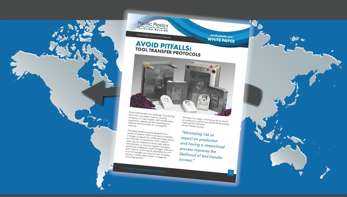 PPlasticsIM's tweet photo. #Supplychain delays and increasing geopolitical tensions are pushing many US companies to reshore plastic parts and products manufacturing back to North America. 

Download our white paper to learn tool transferring tips.

Download the guide > https://t.co/ha2Ob4Xevp

#reshoring https://t.co/xOdMq0dGkL