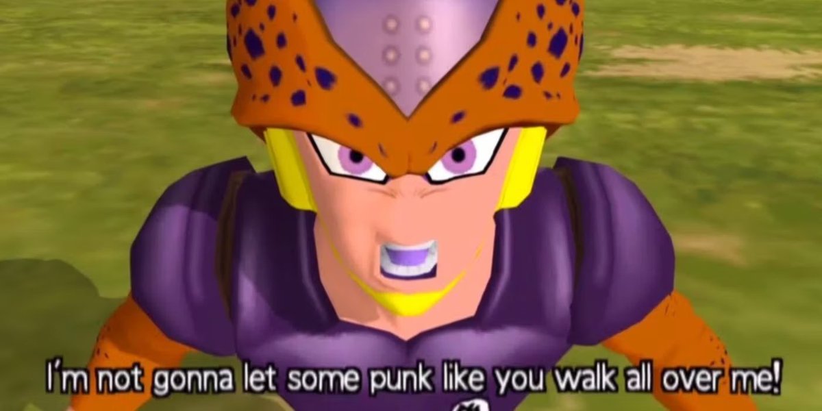 Gamingfusion141's tweet image. 23) DBZ Budokai 1 (Replay) - 5/10
I give it higher points cause of my nostalgia and love for it when I was younger, but Budokai 3 is better in almost every way. The combat feels a bit clunky, and the cutscenes are pretty funny. Cell absorbing Krillin is amazing tho! #DBZBudokai